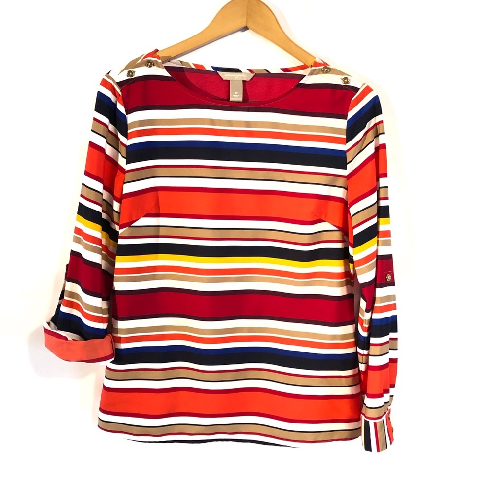 Banana Republic Striped 3/4 and Long Sleev…